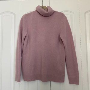 COS Lavender 100% Cashmere Turtleneck Sweater